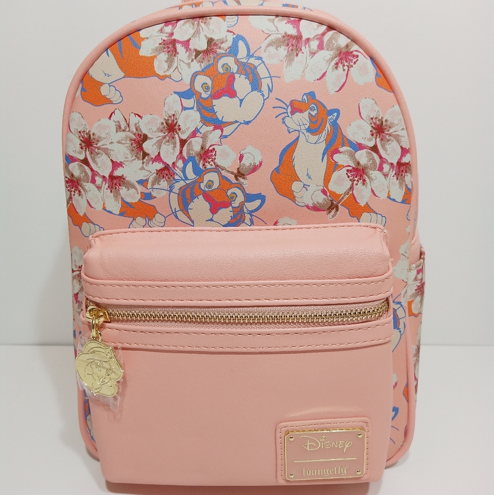 Loungefly x Disney Aladdin Rajah Tiger Floral Mini Backpack